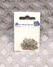 Heart Metal Beads Jewelry Pendant Craft 6 pcs.