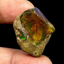 41.30 Cts Natural Ethiopian Opal Rough 27x23mm Huge Untreated Loose Gemstone