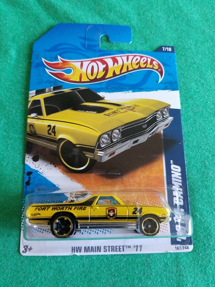 2011 Hot Wheels 68 EL CAMINO Yellow 167/244 EXCELLENT CARD Forth