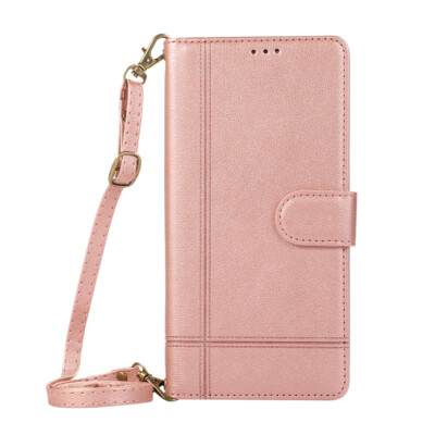 For Redmi and Xiaomi All Series Magnetic Leather Flip Card Wallet Case W/Lanyard