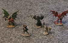 Lot Of 5 Grenadier Figures Ral-Partha 1977, M-45 Plus 3 Others 1984