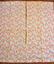 Vintage Feedsack Flour Sack Fabric 40s 2 PANELS 18"X 36 1/2"