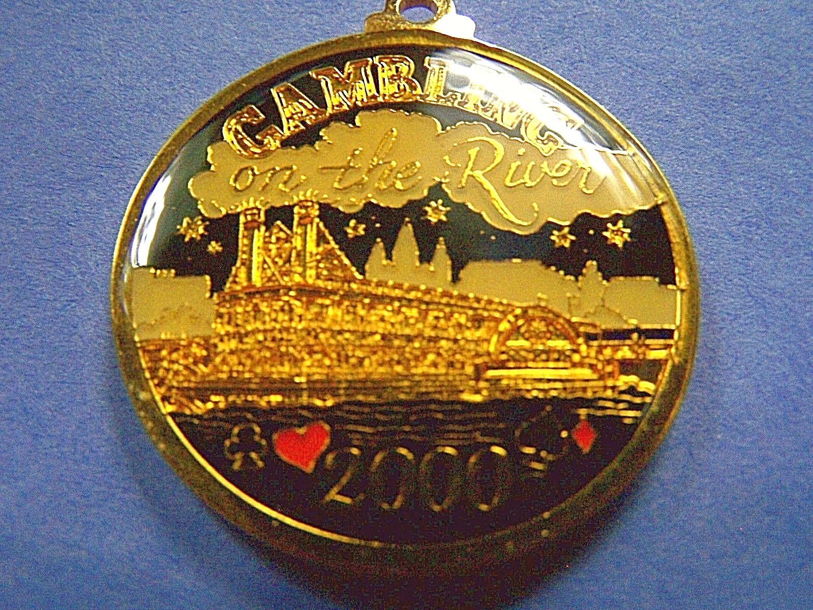 2000 ElksGretna GAMBLING ON THE RIVER MultiColor Loop Mardi Gras