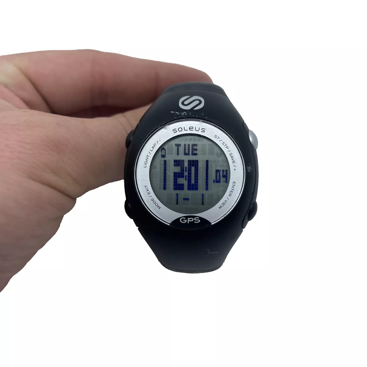SOLEUS GPS MINI DIGITAL WATCH RUNNING SPORTS BLACK SG006 005