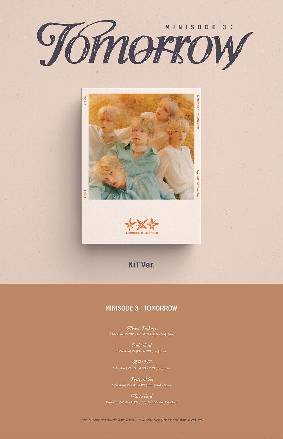 TXT MINISODE 3 : TOMORROW 6th Mini Album KIT Ver/Air-Kit+11 Photo Card ...