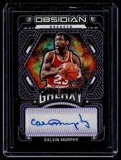 2021-22 PANINI OBSIDIAN GALAXY AUTOGRAPHS ELECTRIC ETCH PURPLE CALVIN MURPHY /75