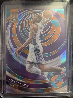 Malik Monk 2022-23 Spectra Basketball 48/49 Prizm #90