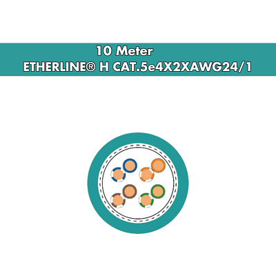 10 m Lapp 2170296 Etherline H Cat.5e 4x2x24 Verlegekabel Lan Kabel Netzwerkkabel