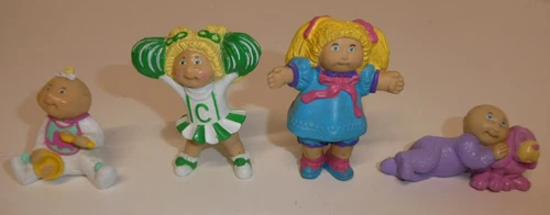 Lot of 4 VTG 1984 Cabbage Patch Kids - Mini Figures PVC Figurines Figure