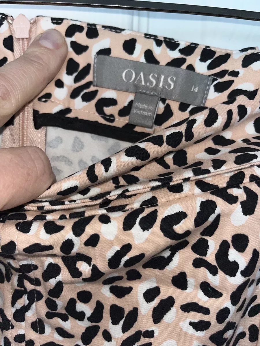 Leopard pencil 2025 skirt cotton