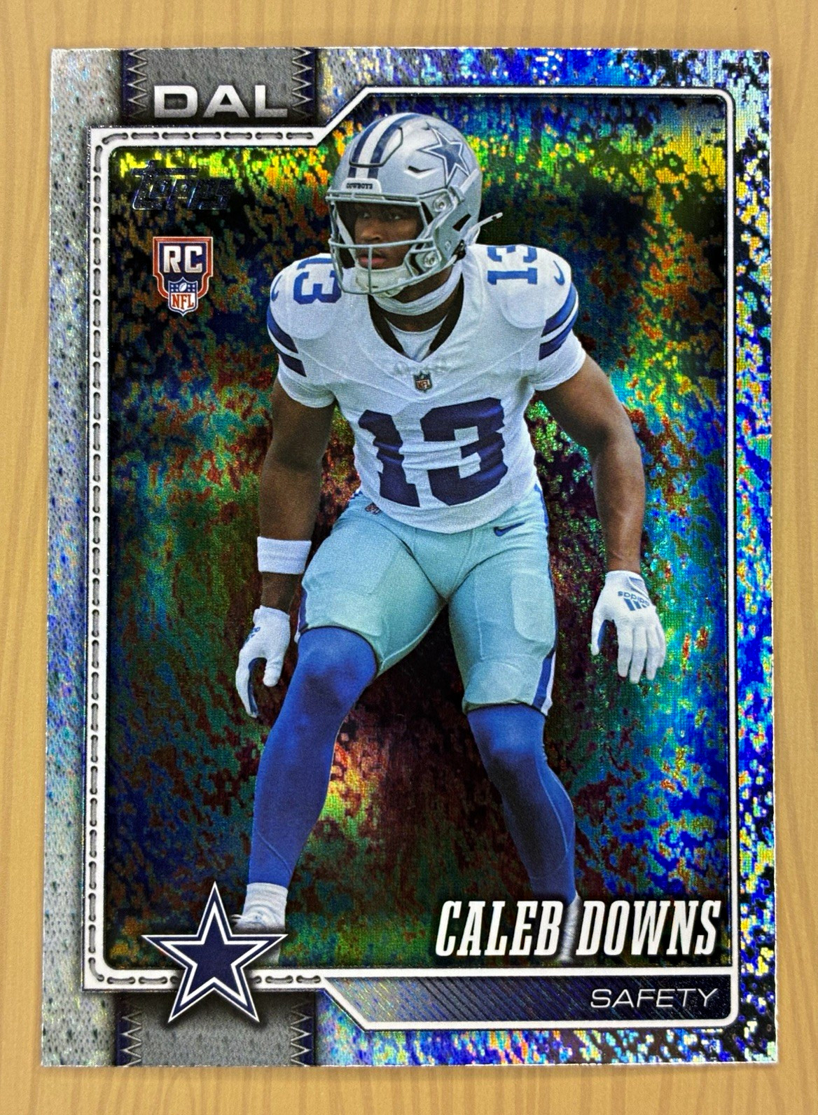 Topps 2026 Caleb Downs Rainbow Foil Rookie Card #363 Dallas Cowboys NFL Football