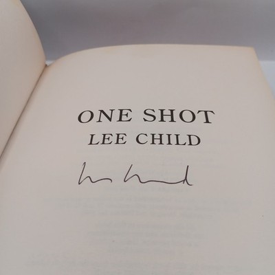 One Shot Lee Child Signed Book 2005 UK 1st Edition 1st Printing Hardcover 