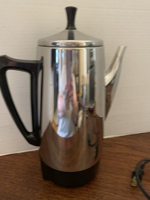 Presto 12 Cup Stainless Steel Coffee Maker Model 02811 04 Vintage Works Great I