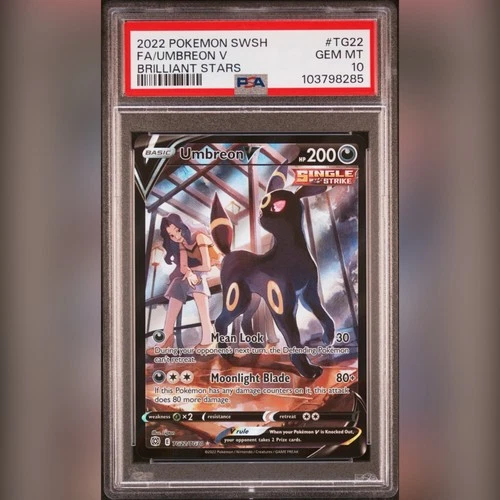 PSA 10 Umbreon V TG22/TG30 SWSH Brilliant Stars Trainer Gallery Pokemon Card