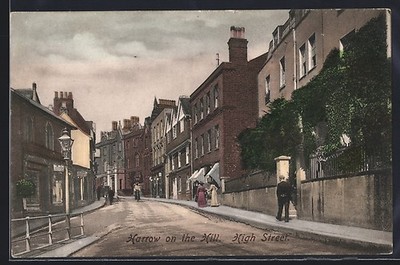 Harrow-on-the-Hill, High Street, Ansichtskarte 