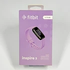 Fitbit Inspire 3 Health & Fitness Tracker FB424BKLV-US Black Lilac Bliss Sealed