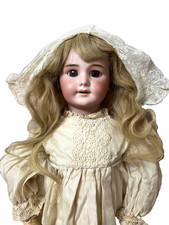 Rare 19th Century German Bisque Doll Made for French Market  Jumeau Commission
