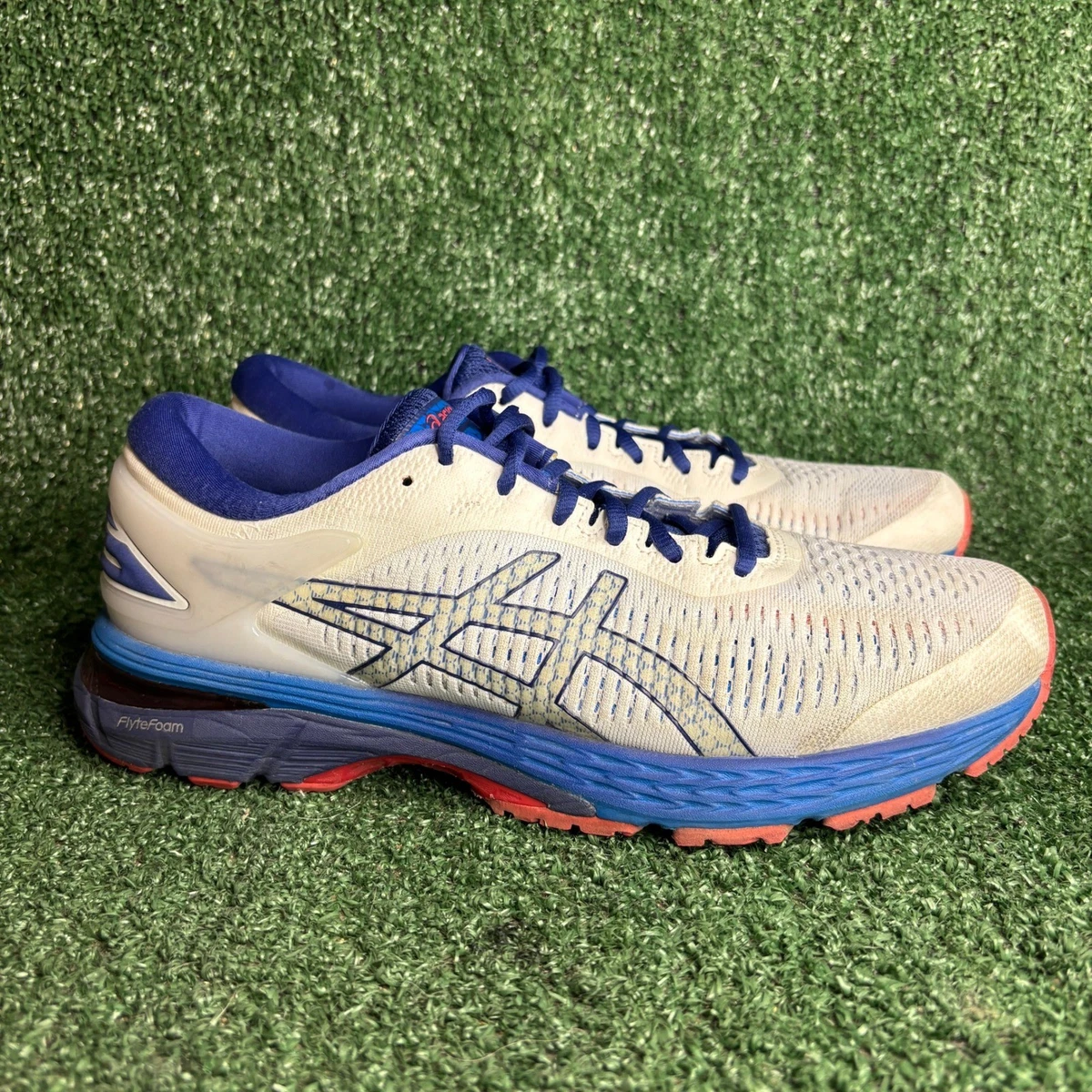 asics KAYANO 25.0 ホワイト/シルバー/ブラック ASICS Gel Kayano 25 White Blue Print for Sale | Authenticity