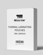 Thermal Laminating Pouches, 9 x 11.5 Inches, 3 Mil, Letter Size, Clear, 200 P...