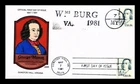 DR JIM STAMPS US COVER GEORGE MASON GREAT AMERICANS FDC COLLINS HAND PAINTED