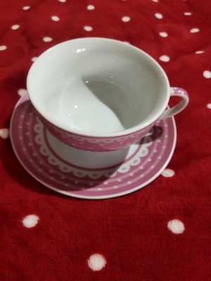 Frühstücksset Untertasse und Tasse abgestimmt Cupcacke Thema Neu