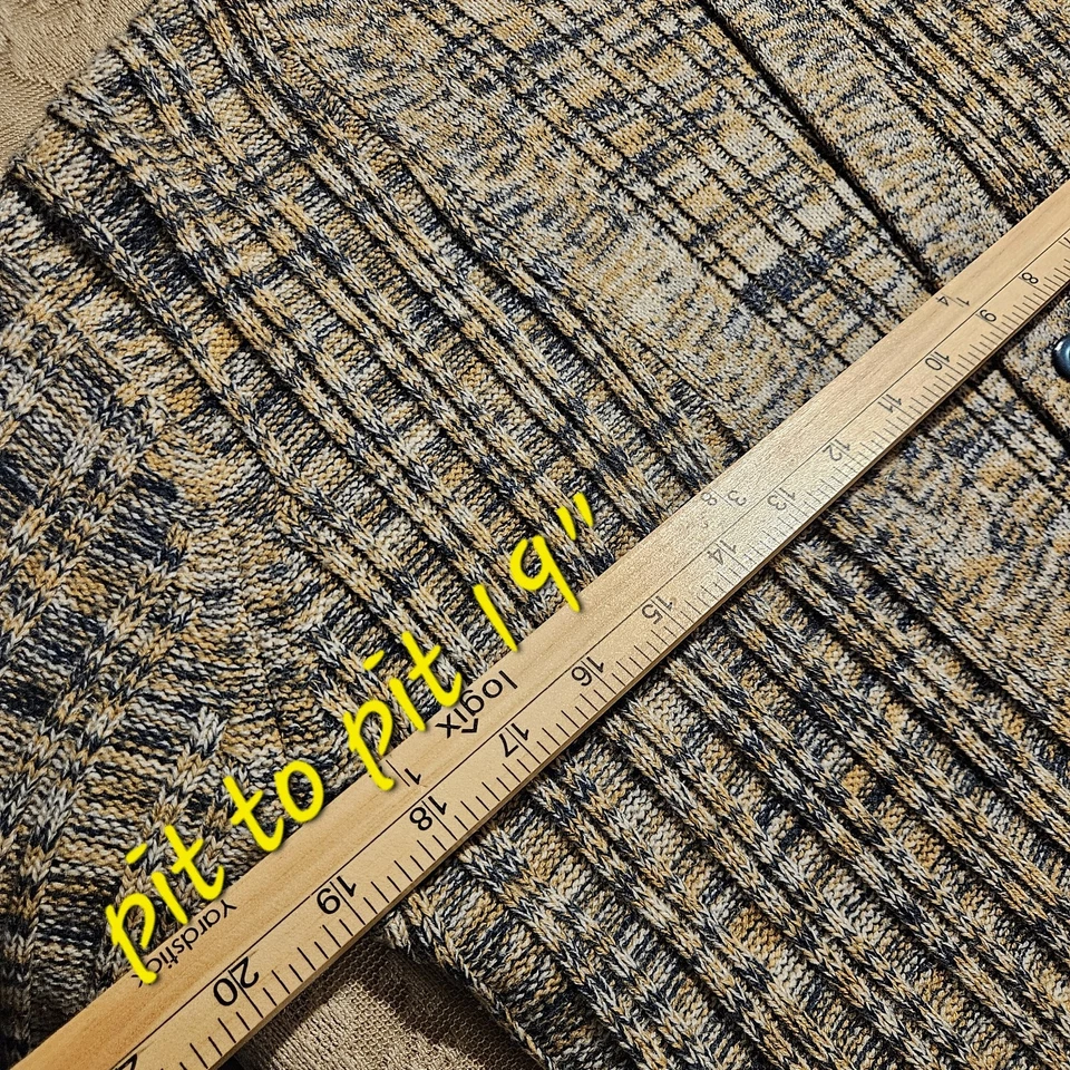 Vintage 70s Long Knit Cardigan Bell Sleeves Cottagecore Grunge Fairy Grannycore - Image 3 of 4