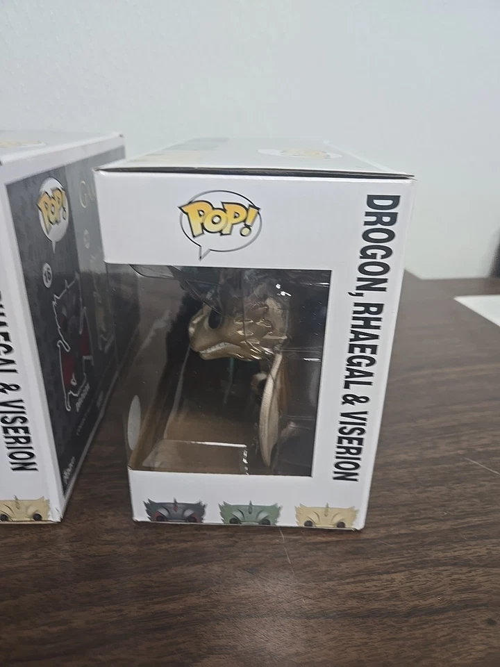 Funko Pop! 2 Game of Thrones Drogon Rhaegal & Viserion Metallic - Image 4 of 4