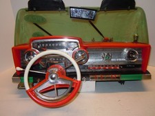 1964 Deluxe Reading Playmobile Car Dashboard. COMPLETE & WORKS. A++