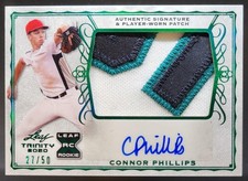 2020 Leaf Trinity Connor Phillips Patch Auto Spectrum Green HoloFoil /50 MEM BS