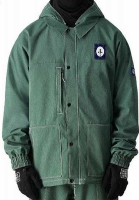 686 Dojo Snowboard Jacket (M) Forest Green Denim M4WN140-FGDN | eBay