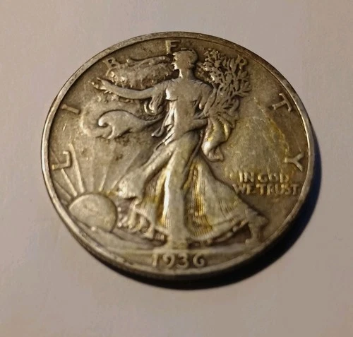 1936  Walking Liberty Silver Half Dollar. Very good condition uncertified
