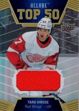 2019-20 Upper Deck Allure Top 50 Jerseys #T5011 Taro Hirose B Jersey - HKY