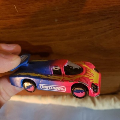 PREPRODUCTION Matchbox GROUP C RACER Hand Painted RARE 1:55 Pink/blue flame
