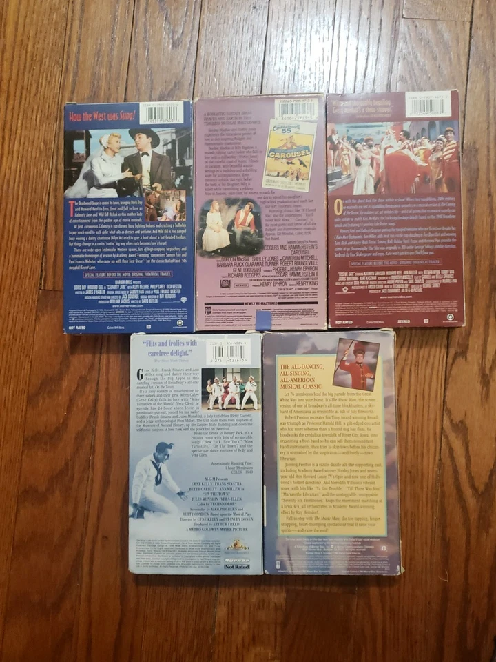 Lot of 5 Musicals VHS TESTED WORKING Vintage  - Image 4 of 4