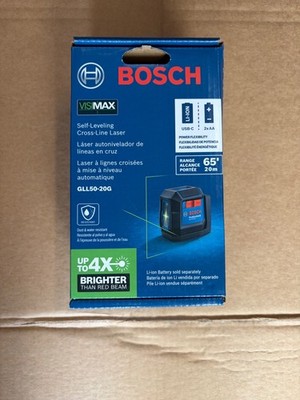 BOSCH GLL50-20G Professional Cross Green Line Laser Level - SAME DAY SHIP!