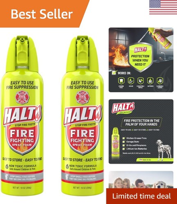 #ad Easy to Use Fire Safety Spray: 10oz Non Toxic Suppressor for Rapid Response $69.99