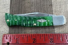 2026 Case XX Axe Handle Bright Green Bone Gator Jig BR61135 SS