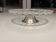 Bleikristall Tortenplatte mit Fuß 28 cm Durchmesser
