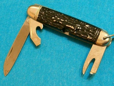 VINTAGE GERMANY CAMP KNIFE SPORTSMANS SCOUTS UTILITY SURVIVAL KNIVES SOLINGEN EC