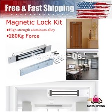 New Concealed Electric Magnetic Gate 280KG/600LBS Door Lock Built-in Mounting