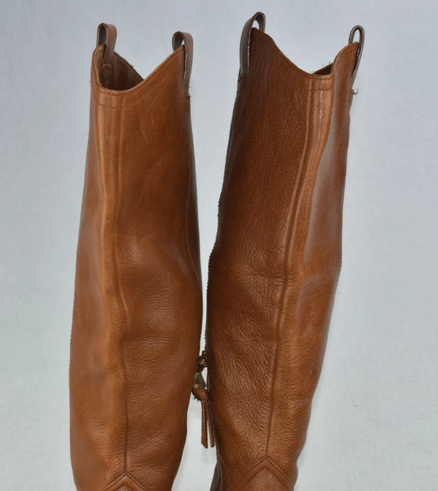 Botas Louise Et Cie Lo-zada para mujer talla 9,5 cuero marrón hasta la rodilla doradas Foto 4 de 4