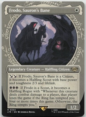 Frodo, Sauron's Bane Showcase 304 Rare Universes Beyond: LOTR NM MTG