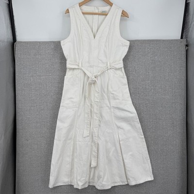 white christmas dresses White Denim Dress for Women