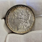 1898 US Morgan Silver Dollar $1 AU (Nice Toning)