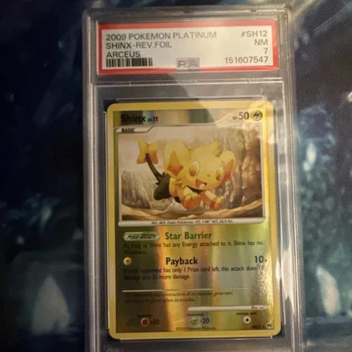 Pokémon Shinx SH12 Arceus Shiny Holo Rare Reverse Foil English PSA 7 2009