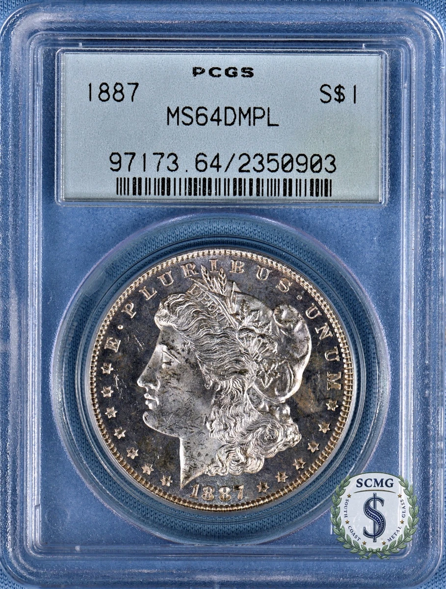 MS 64 Graded 1887 Year Morgan US Dollars (1878-1921) for sale | eBay