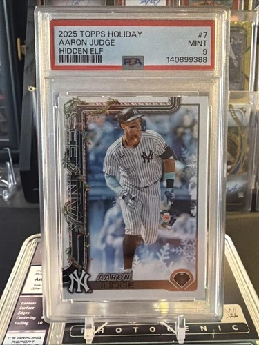 2025 Topps Holiday - Aaron Judge #H161 Hidden Elf PSA 9
