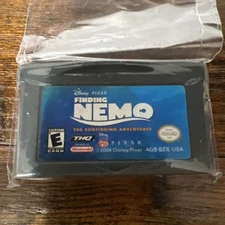 NINTENDO GBA GAME BOY ADVANCE DISNEY FINDING NEMO VIDEO GAME CARTRIDGE - TESTED!