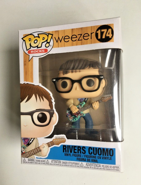 Funko Pop! Rocks Weezer Rivers Cuomo #174 (Bóveda) + Protector Nuevo EMBALAJE ORIGINAL