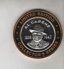 AL CAPONE COLLECTORS SERIES .999 FINE SILVER LIMITED TEN DOLLAR GAMING TOKEN